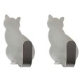 thumbnail image 2 of 2Pcs Hook Sturdy Strong Adhesive Cat Design Stainless Steel Sticky Hook for Kitchen, 2 of 8