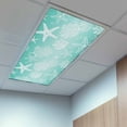thumbnail image 2 of 3 Pack Marine Life Fluorescent Light Covers for Ceiling Lights Starfish Shell Coral Gradient Green Ocean Magnetic Ceiling Light Covers Overhead Light Filters for Office Classroom Home, 2 of 9