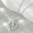 thumbnail image 1 of Collier Découpé Mode Cent Dames Cadeau Pendentif en Forme de Cœur, 1 of 6