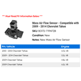 thumbnail image 2 of Mass Air Flow Sensor - Compatible with 2009 - 2014 Chevy Tahoe 2010 2011 2012 2013, 2 of 3