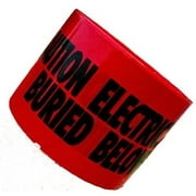 Morris Products 69020 Underground Tape Caution Buried Electric Line Below 6 In. X 1000Ft Red