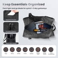 thumbnail image 3 of Pakyozj Small Gym Bag 14 Inch Duffel Bag for Women & Men,Waterproof Travel Sports Bags,Mini Gym Duffel with Bottle Holder,Foldable Lightweight Carry On Duffle, 3 of 6