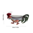 thumbnail image 3 of Gumesh Rooster Shaped Hanging Metal Flower Pot, Cute Animal Planter for Outdoor Garden Fence Balcony Decor, 3 of 7