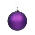 thumbnail image 1 of Vickerman 12" Purple Matte Ball Christmas Ornament, 1 of 1