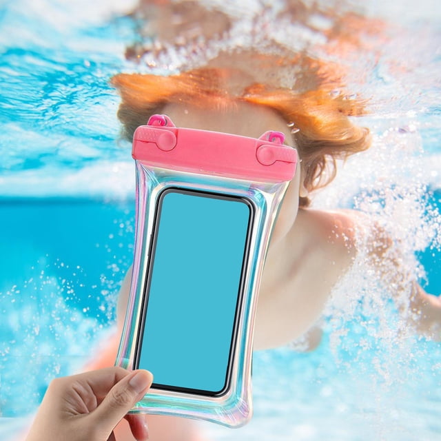Bolsa impermeable CUTICAT para teléfono móvil PVC transparente con cordón flotante