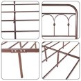 thumbnail image 5 of alazyhome Queen Platform Metal Bed Frame, Easy Assembly, Brown, 5 of 6