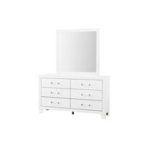 Global Furniture USA Luccia White Wood 6-Drawer Dresser