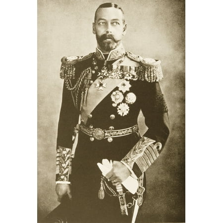 His Majesty King George V George Frederick Ernest Albert 1865 - 1936 From A Photograph By Bassano Canvas Art - Ken Welsh Design Pics (12 x 18)