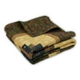thumbnail image 5 of Donna Sharp Cabin Raising Pine Cone Embroidered Cotton Quilted Throw Blanket, 5 of 7