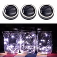 thumbnail image 3 of 3 Pack Solar Mason Jar Lid Insert LED Mason Jar Solar Light for Glass Mason US, 3 of 12