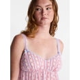 thumbnail image 4 of No Boundaries Woven Cami Top and Shorts Sleep Set, 2-Piece, Women's XS-XXL, 4 of 5