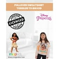 thumbnail image 3 of Disney Princess Moana Big Girls Fleece Pullover Sweatshirt Toddler to Big Kid, 3 of 5