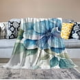 thumbnail image 2 of ARISTURING  Watercolor Blue Hydrangea Flower Blanket Watercolor Hydrangea Blue Flower Throw Blankets Lightweight Fuzzy Blanket for Bed Couch Car for Girls Birthday Valentines Gifts, 2 of 6