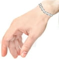 thumbnail image 2 of Ritastphens Sterling Silver Comfort Mariner Link Thick 6.0mm Chain Wrist Bracelet 8.5inches, 2 of 6