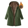 thumbnail image 5 of Jsaierl Sherpa Lined Jackets for Women Casual Fleece Zip up Hoodies Oversized Long Faux Shearling Jacket Winter Warm Coats with Pockets, 5 of 7