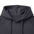 thumbnail image 5 of MaFYtyTPR Men's Athletic Hoodie Pullover Ruched Long Sleeve Slim Fit Sweatshirt with Kangaroo Pocket Casual Gym Top for Fall Winter Wear A-Dark Gray L, 5 of 6