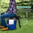 thumbnail image 6 of Portable Toilet Seat for 5 Gal Buckets, Camping Toilet Seat with Lid for Adults, Snap-on Toilet Seat with Storage Bags and Disposable Toilet Bags, Camping, Hiking, Emergency, Car, Boat, 6 of 7