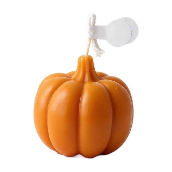 Halloween Scented Candle, Pumpkin Shaped Aromatherapy Wax Candle, 1 Pack 2.8 inch Orange Decorative Candle, for Halloween Party Indoor Table Holiday Ambiance Creation Home Bedroom Living Room Decor