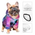 thumbnail image 3 of Salouo Neon Skull With Milkshake Pattern Small Dog Hoodie Sweatshirts Dog Clothes Coat Clothing Puppy Sweater Outfit Pullover Pet Winter Coat Sweater Outfit-X-Small, 3 of 7
