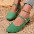 thumbnail image 4 of Miluxas Women's Mary Jane Flats Comfortable Dressy Ballet Flats Casual Round Toe Slip On office Work Woman Shoes Green 8.5(41), 4 of 9