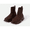 Coffee Brown, variant on Women's Fashion Ankle Boots with Chunky Block Heel and Knit Sock Design - Winter Boots