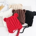 thumbnail image 4 of Baby & Toddler Wool Hat with String Tie Closure Baby Boys Winter Hat Christmas Cap 0-2Y, 4 of 4