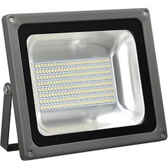 LED Flood Light, 100W, 10000 Lumens, 5000K with Mounting Bracket