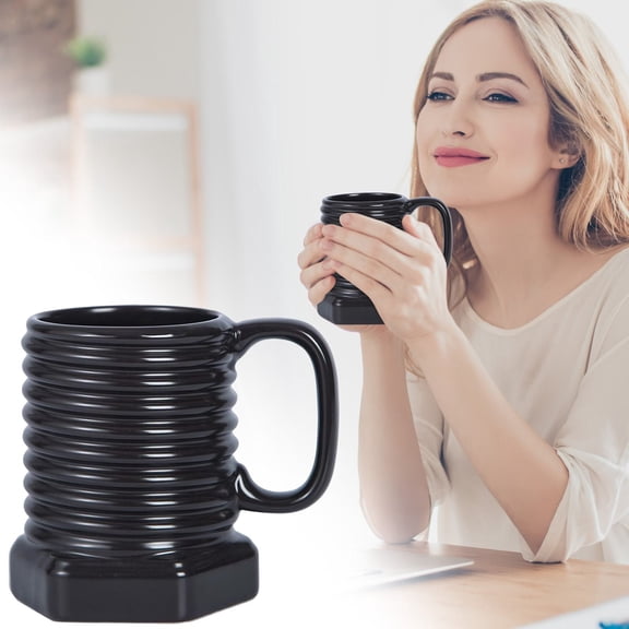 Clearance Under $5.89 Screws Shaped Mug, 380ml Hexagonal Ceramic Coffee Cup with Insulated Handle