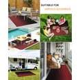 thumbnail image 5 of Outdoor Rug 5x8 ft Red Black Ombre Waterproof Outdoor Patio Rug Mat Non Slip Outside Area Rugs Carpet for RV,Camping,Porch,Deck,Pool,Balconybackyard,Aesthetic Abstract Watercolor, 5 of 9