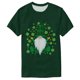 thumbnail image 1 of Blusa de moda Saint Patrick Impreso Casual Moda Todo-fósforo Camiseta de manga corta Tops Pompotops oipoqjl5680, 1 of 3