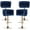 Blue, variant on Tzicr Velvet Bar Stools Set of 2, Luxury Upholstered Bar Chairs with Woven Back & Footrest, Adjustable Counter Height Bar Chairs for Cafe, Pub, Bar Counter (Beige)