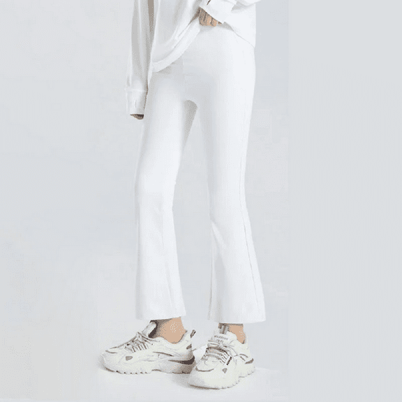 XBASW Kids Toddler Flare Leggings Stretch Yoga Flare Pants High Waist Bell Bottom Spring Fall Trousers for Workout Sports 3-9T