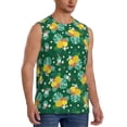 thumbnail image 2 of Balery Tropical Fruit Men's Sleeveless Muscle Shirts Workout Tank Top, Moisture Wicking, Odor Protection-Medium, 2 of 8