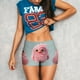 thumbnail image 3 of Fotbe Adorable Pink Fluffy Birds Shorts Sin Costuras – Shorts Deportivos de Cintura Alta para Mujer, Elásticos para Gimnasio, Yoga, Running o Ciclismo-Medium, 3 of 8