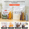 thumbnail image 1 of Bolsa de almacenamiento de alimentos al vacío, bolsa de conservación de alimentos frescos, bolsa de succión sellada para conservar frutas frescas, subenvasado para bocadillos autosellantes, 1 of 3