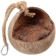 thumbnail image 1 of Coconuts Shell Hanging Swing Parrot Coco Hideout Parrot Hanging House Parrot Supplies, 1 of 4