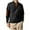 Black, variant on Men's Henley Pullover Sweatshirt Casual Outdoor V Neck Long Sleeve Fall Corduroy Sweatshirt with Elbow Patches