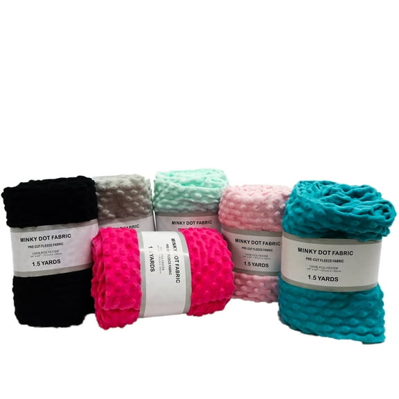 Shason Textile (1.5 Yard Cut) Soft Minky Dot Fleece