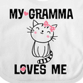 thumbnail image 4 of Inktastic Gramma Loves Me Girls Girls Baby Bib, 4 of 4