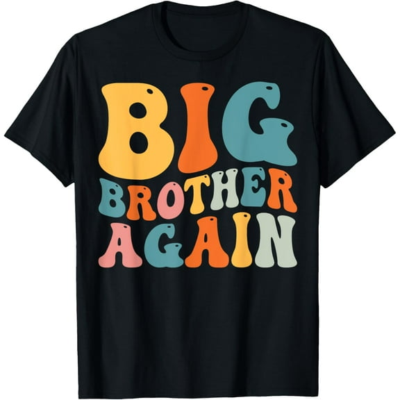 Groovy Big Brother Again Big Brother Announcement for Boys T-Shirt
