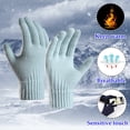 thumbnail image 5 of Women's Gloves Mittens Winter Women Keep Warm Touching Screen Knit Gloves Elastic Cuff Soft Full Finger Gloves Mitten, Women's Accessories Gloves Mittens, 5 of 7
