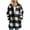 White, variant on FNFHFY Women Flannel Fleece Shacket Jacket Lapel Zip Up Long Plaid Faux Fur Coat Winter Oversized Warm Checkered Fuzzy Jackets with Pockets