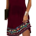 thumbnail image 6 of Gvmfive Women Summer Boho Printed T-shirt Dress Short Sleeve Casual Loose Dress, 6 of 6