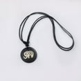thumbnail image 4 of GKNET 2 Pcs Ethnic Carved India Elephant Yak Bone Pendant Wax Cord Pendant Necklace -#2, 4 of 6