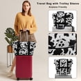 thumbnail image 3 of HAWEE Expandable Duffel Bag for Women with Trolley Sleeve and Wet Pocket Water Repellent Weekender Travel Tote Large Capacity Carry On Overnight Luggage for Gym/ Trip/ Camping/ Beach, Cow Print, 3 of 7