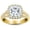 yellow-gold, variant on 14K White Gold 3 Carat LAB GROWN DIAMOND Split Shank Princess Cut Diamond Engagement Ring (G-H Color VS2-SI1 Clarity 2.5 Ct Center)