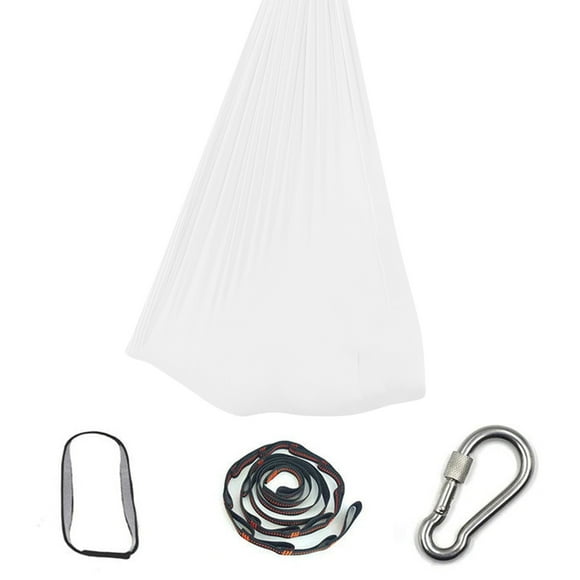 Hamaca aérea de yoga para niños | Columpio de nylon elástico para interior y exterior | Terapia sensorial, ejercicio, conciencia corporal | 40 x 110 pulgadas | Soporta hasta 110 lbs | Paquete de 1