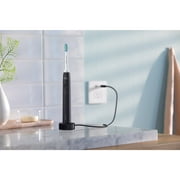 Philips Sonicare 3100 Series Electric Toothbrush - Sonic Toothbrush with Advanced Sonic Technology, Pressure Sensor, Two Intensity Settings, Smartimer & Quadpacer, Black, Model HX3681/04
