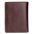 thumbnail image 3 of mmoon Leather Wallet Pencil Cases with ID Window, Brown, 3 of 7