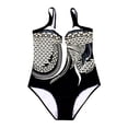 thumbnail image 3 of GZWYHT Maillots de Bain une Pièce pour Femmes Maillot de Bain Femme Femme Dos Nu Imprimé Tenue de Plage Maillot de Bain une Pièce Ensemble Bikini Maillots de Bain pour Femmes aux Formes Maillot de Bain pour Femme Blanc m, 3 of 6